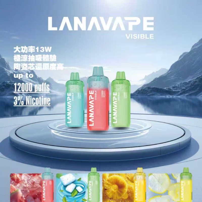 LANA 12000 拋棄式電子煙｜陶瓷芯13W強勁輸出｜台灣現貨24H出貨